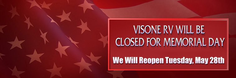 VisoneRV Used RV Parts Holiday Hours Memorial Day